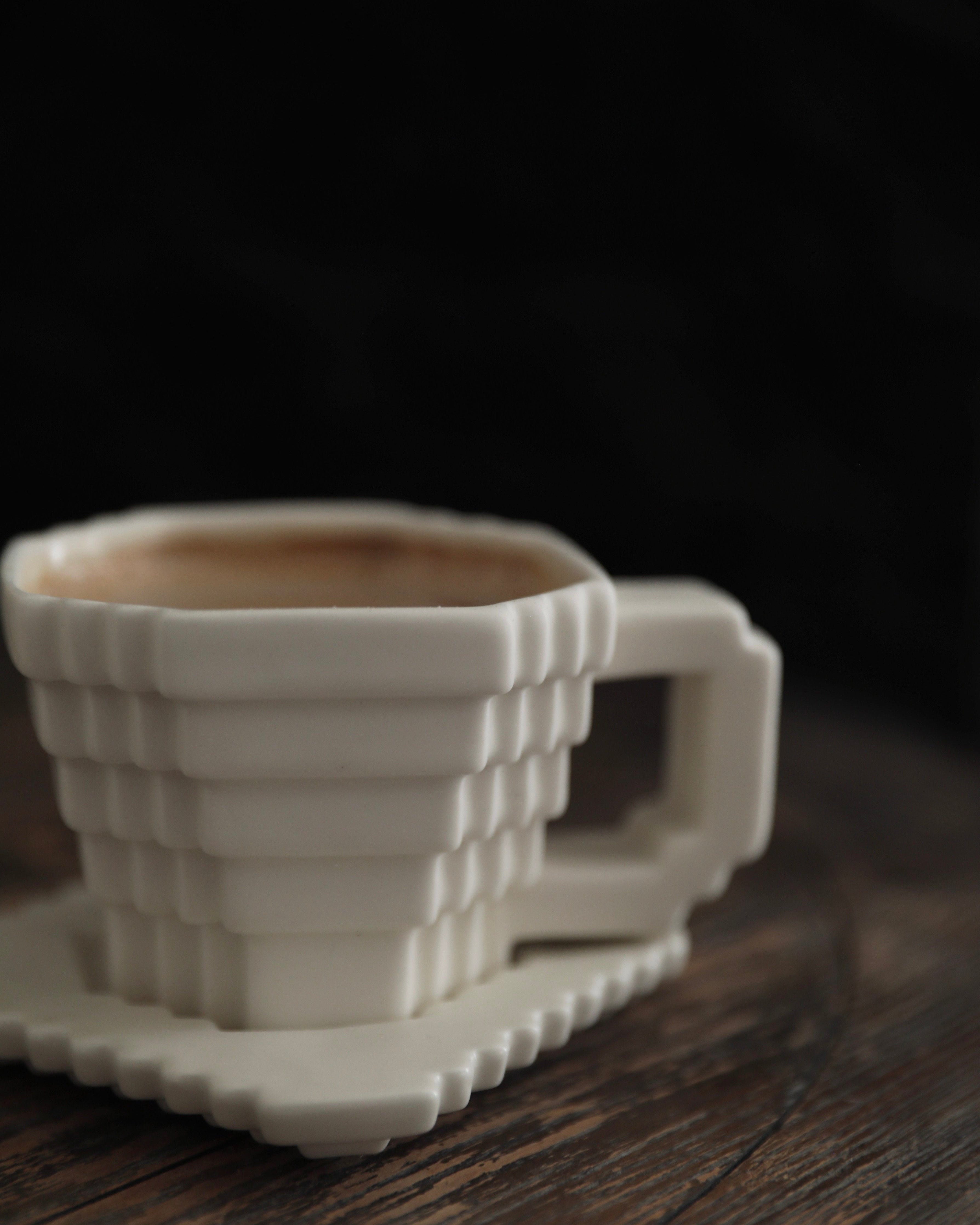 Pixel Stack Ceramic Cup Set