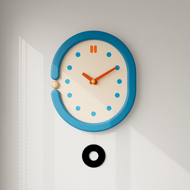 Vintage Blue Wall Clock