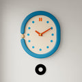 Vintage Blue Wall Clock