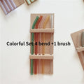 5PC Colorful Glass Reusable Straws
