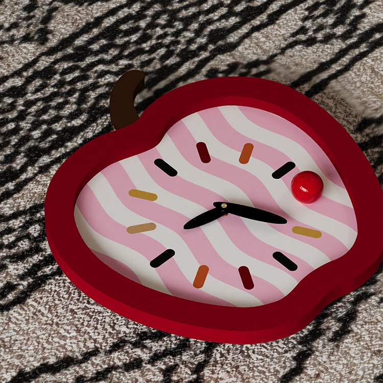 Whimsy Apple Shaped Clock